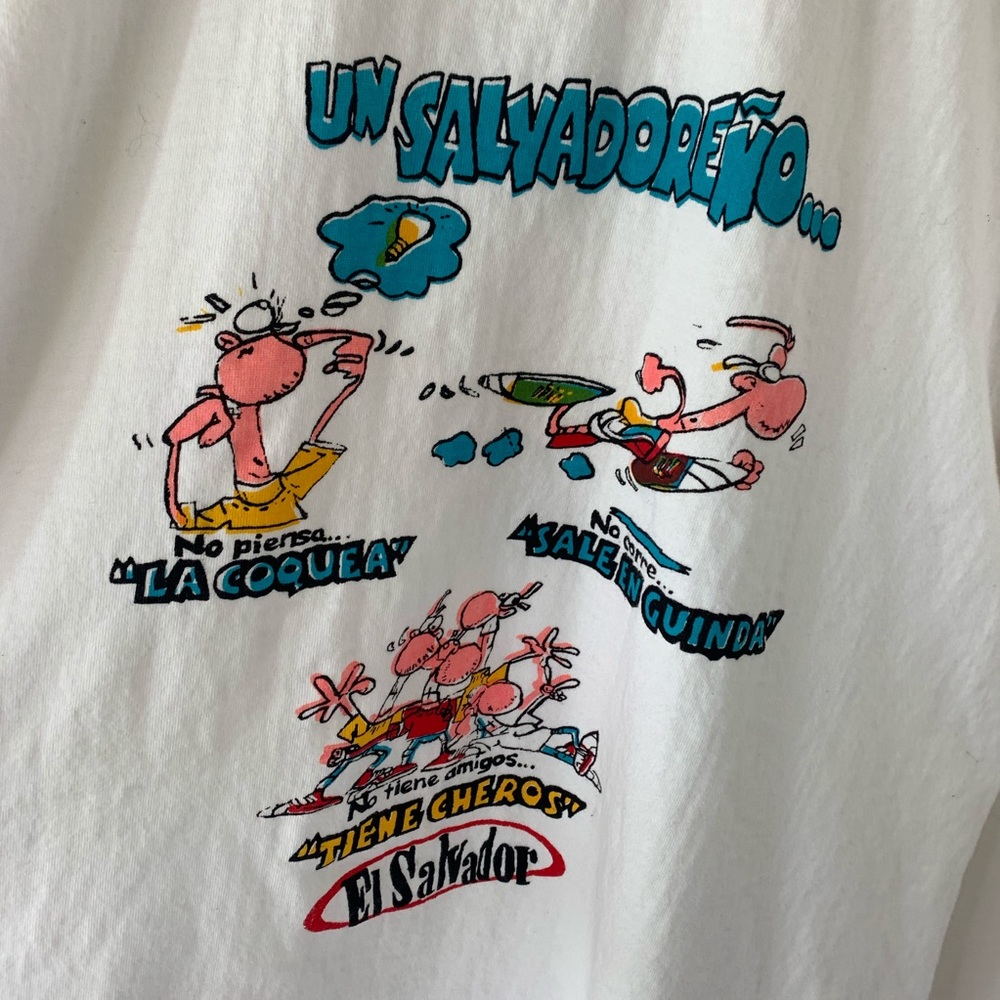 Vintage Un Salvadoreno El Salvador Tee - Picture 2 of 5